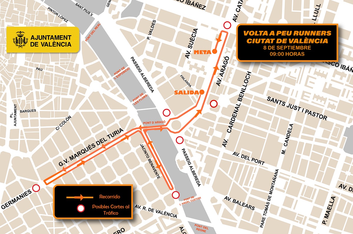 Mapa de la Volta a Peu Runners